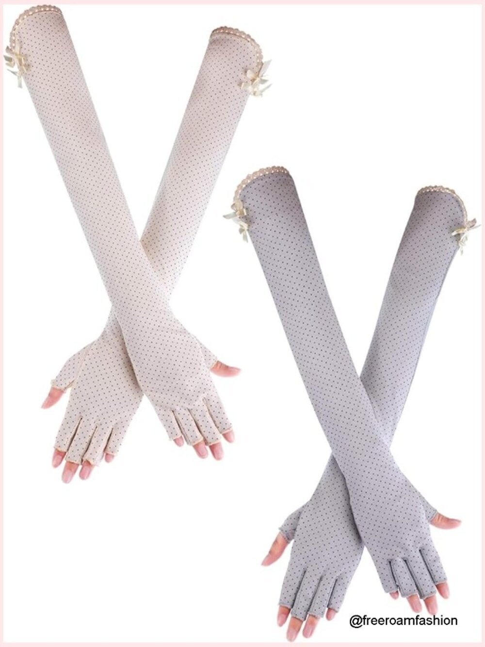 UV Protection Sun Gloves for Women - Long Driving Gloves Non-Slip Breathable 2